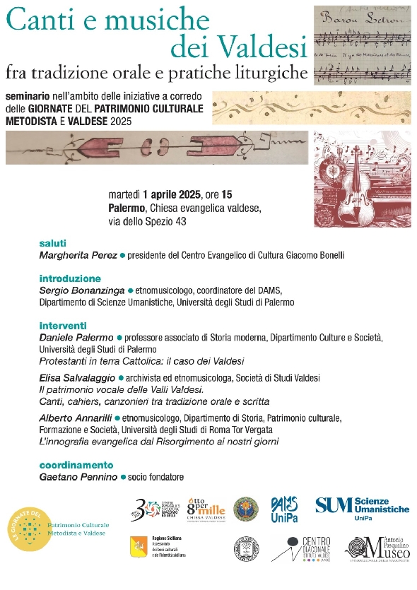Canti e musiche dei Valdesi fra tradizione orale e pratiche liturgiche