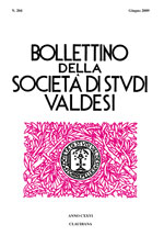 Indice Bollettino SSV  N. 204 - Giugno 2009