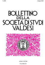 Indice Bollettino SSV  N. 208 - Giugno 2011