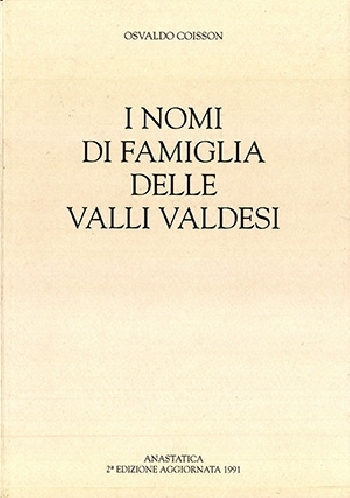 N.8 Osvaldo Coisson, I nomi di famiglia delle Valli Valdesi