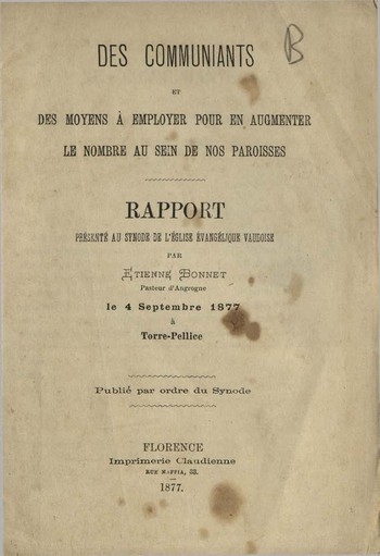 Des communiants et des moyens à employer, E. Bonnet