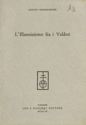 L'illuminismo tra i Valdesi, A. Armand Hugon